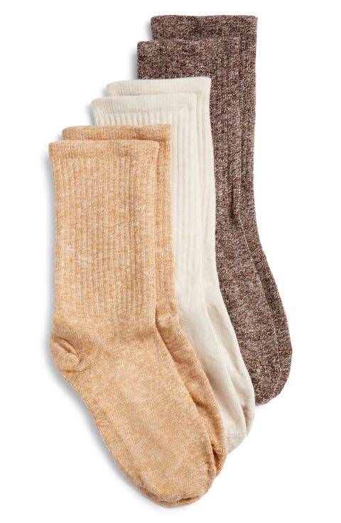 Must Have 3-Pack Assorted Crew Socks