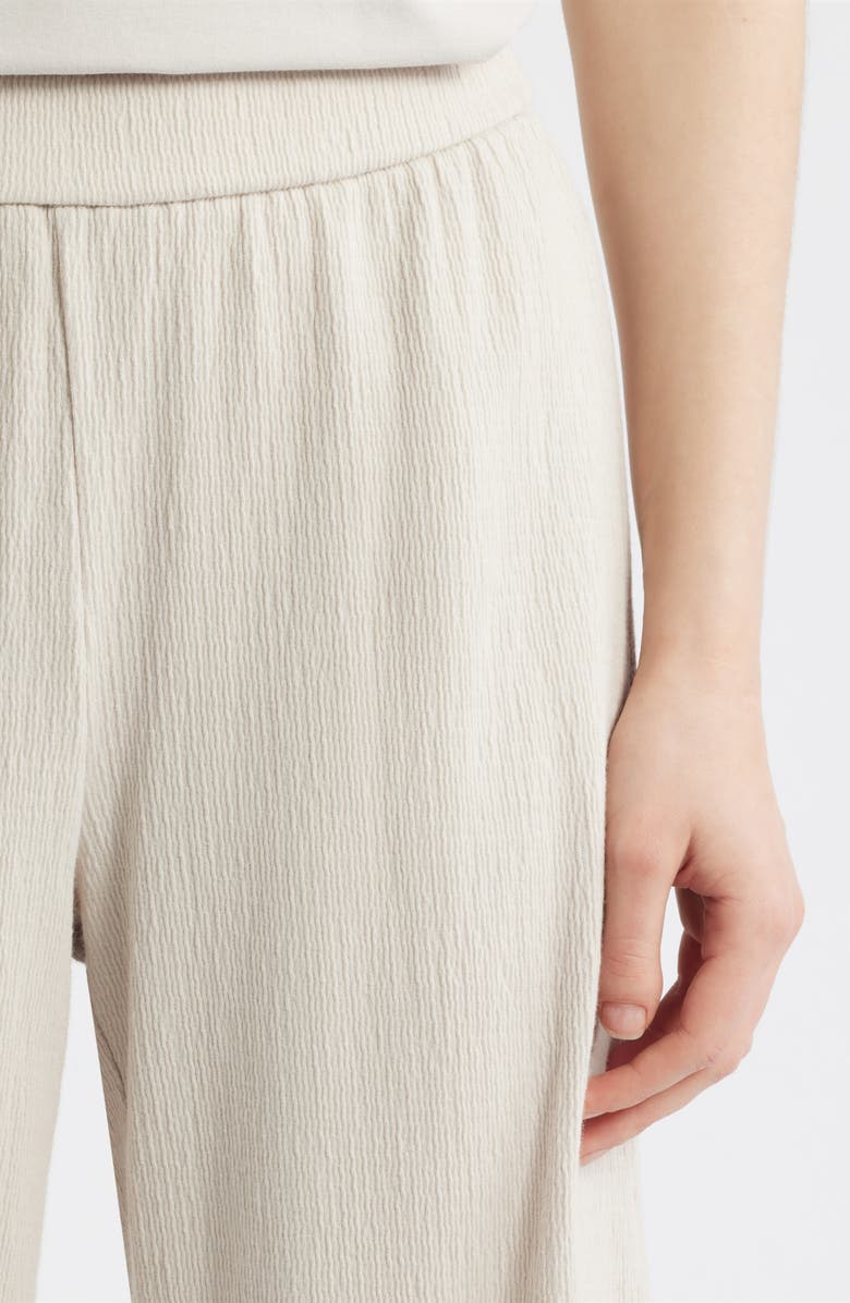 Eileen Fisher Jersey Ankle Wide Leg Pants, Alternate, color, Parus