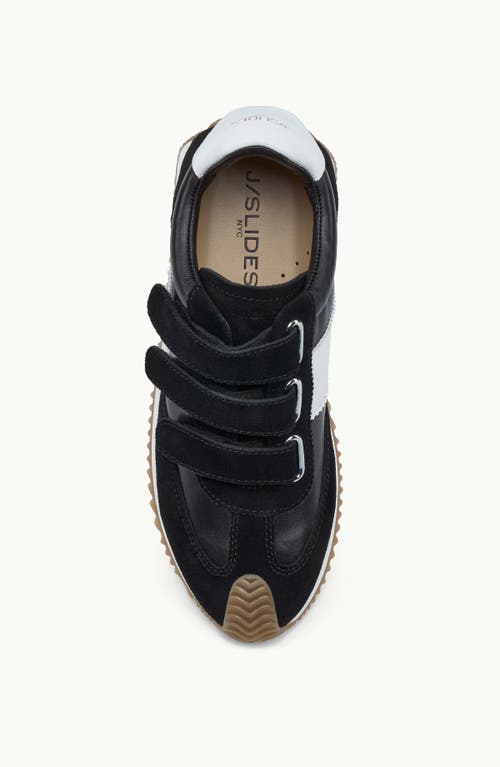 Jslides Footwear Lyla Sneaker In Black/off White