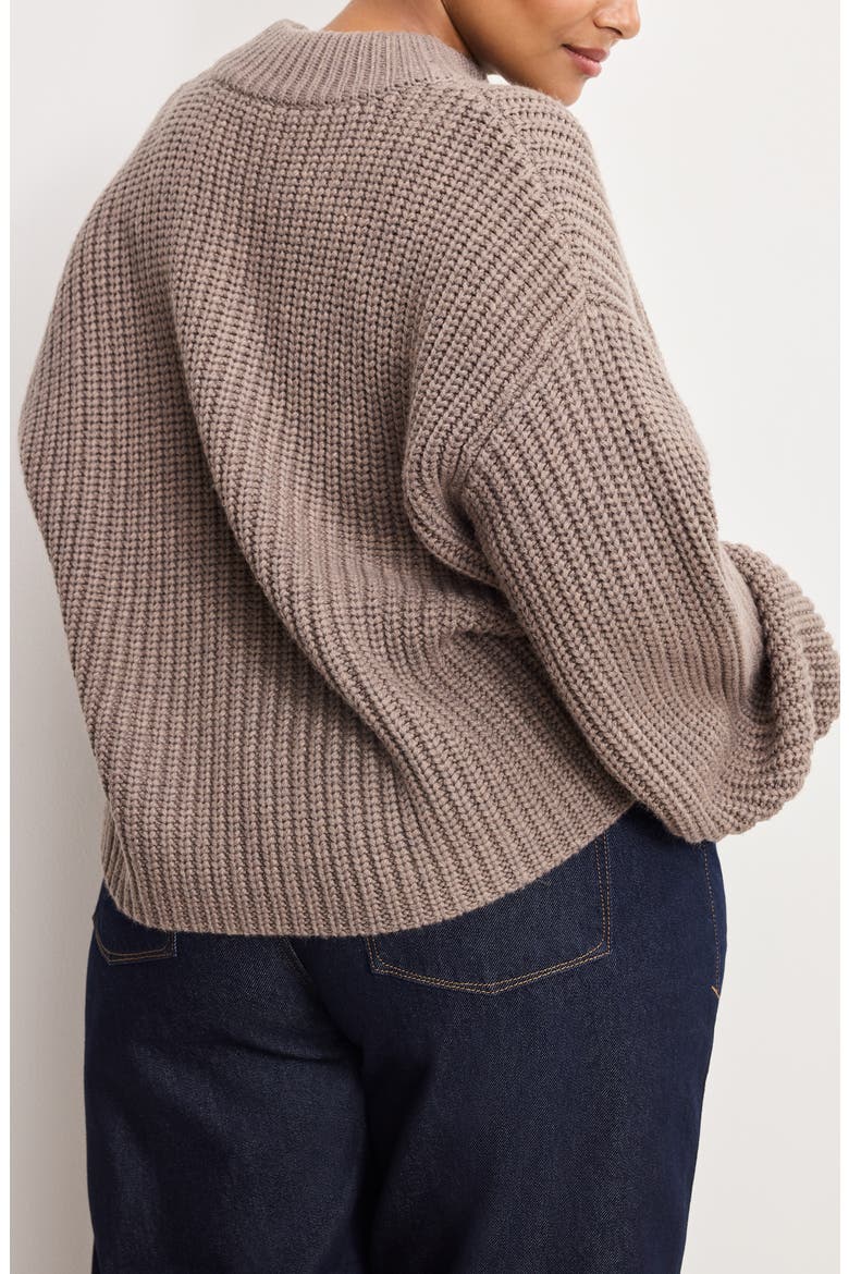 Chunky Mock Neck Sweater, Alternate, color, SMOKE