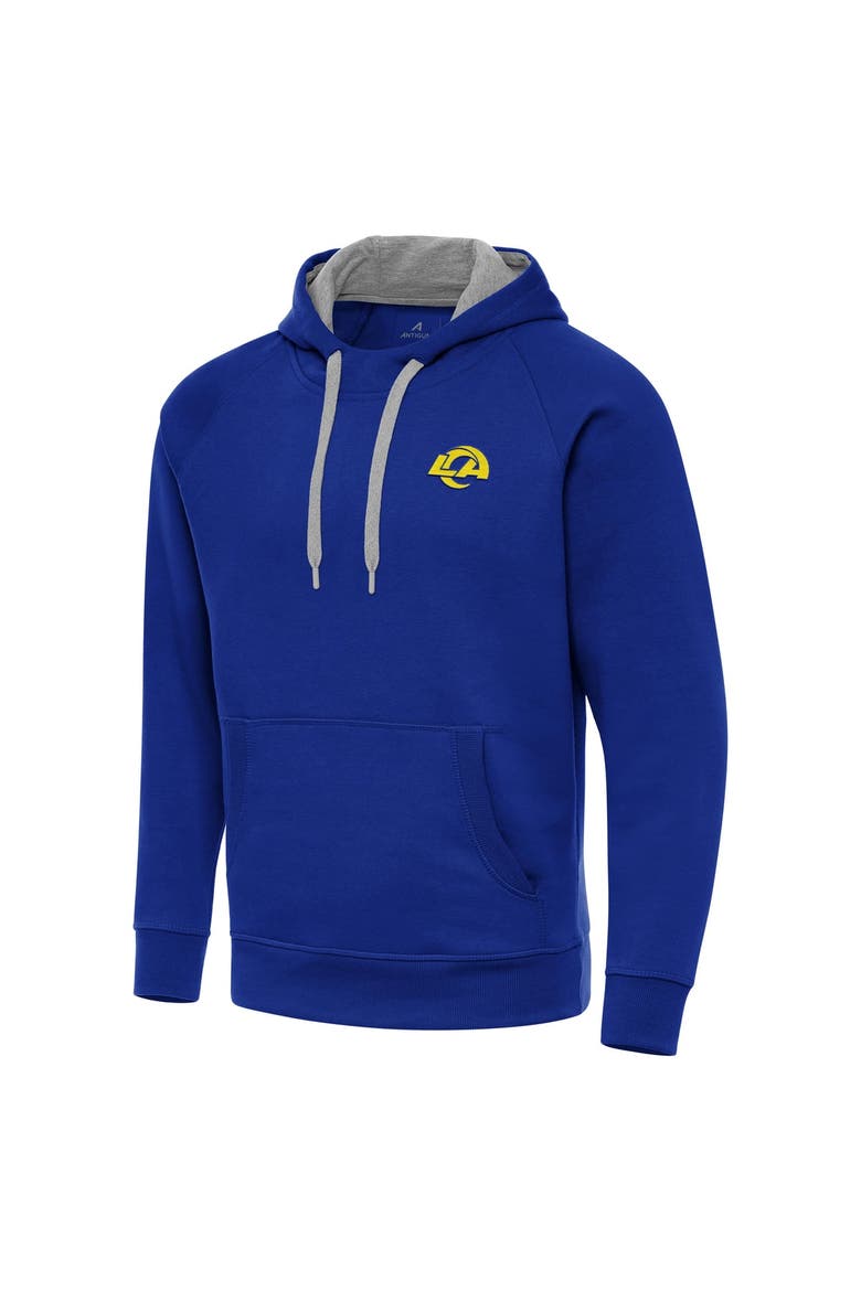 Men's Antigua Royal Los Angeles Rams Victory Hoodie, Alternate, color, Royal