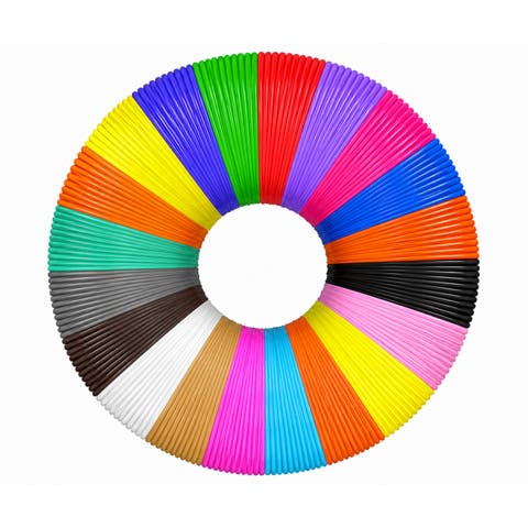 3D Printing Pen Filament Refills Set, Assorted Color 5M PLA refills, 20 pcs