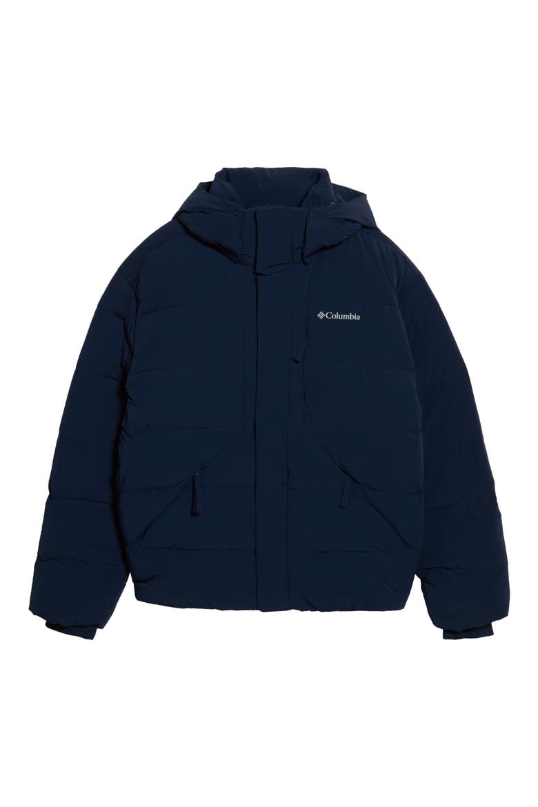 Amaze Puff Hooded Jacket, Main, color, COLLEGIATE NAVY