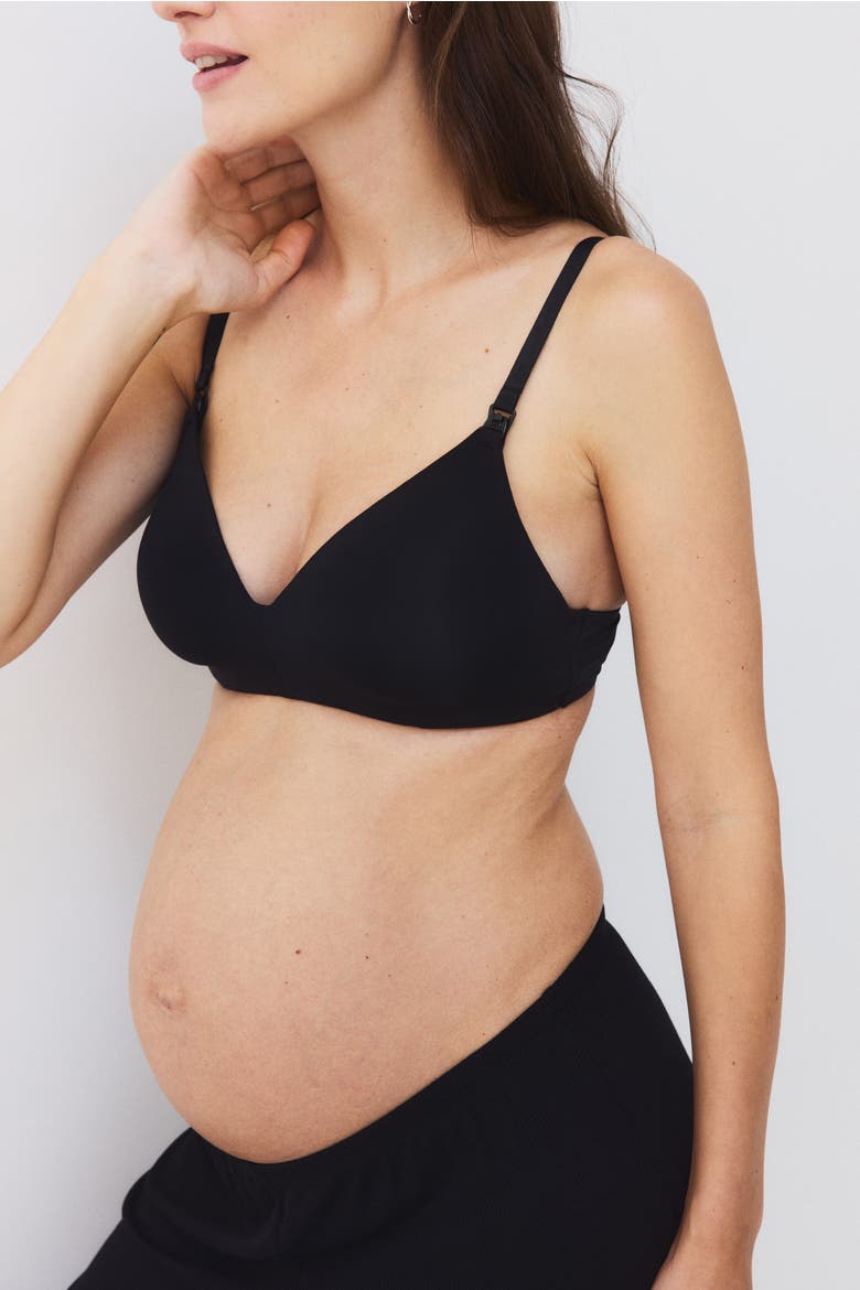 Mama 2-pack Padded Soft-cup Nursing Bras, Alternate, color, Beige/black