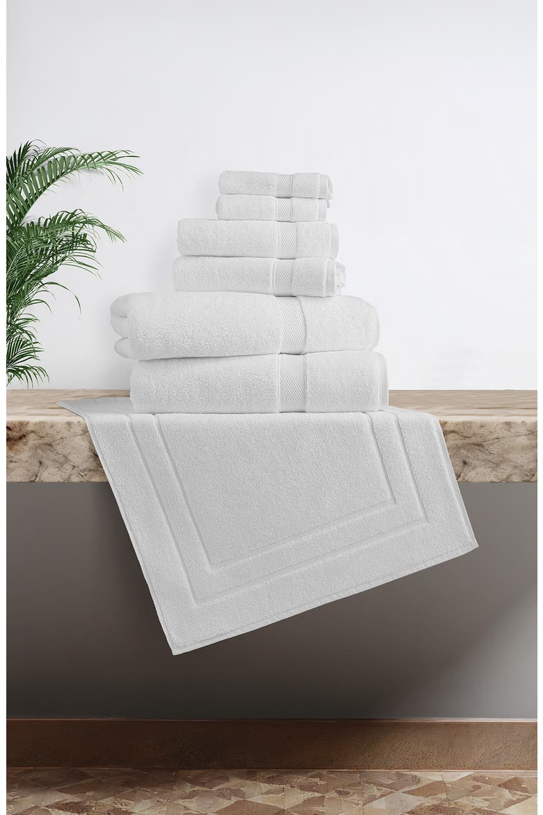 7-Piece Anovia Oversized Towel Set, Alternate, color, WHITE