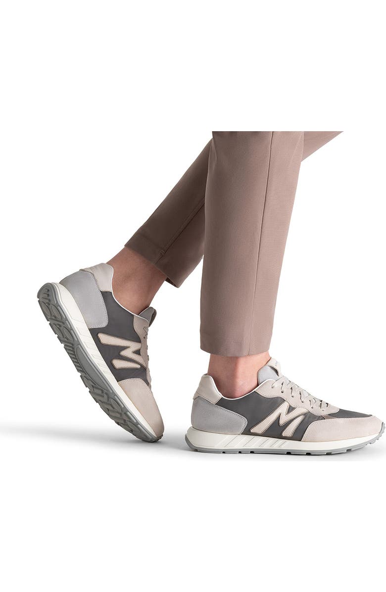 Magnanni Yoki Navy Sneaker, Alternate, color, Grey And Bone