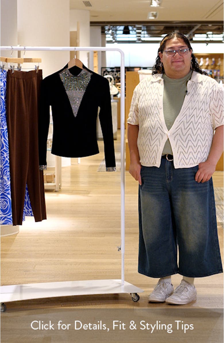 Gillian Rhinestone Rib Top, sales video thumbnail