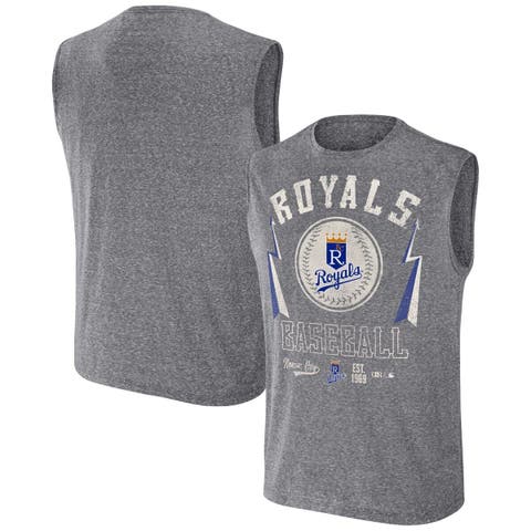 Men's Darius Rucker Collection by Fanatics Charcoal Kansas City Royals Muscle Tank Top
