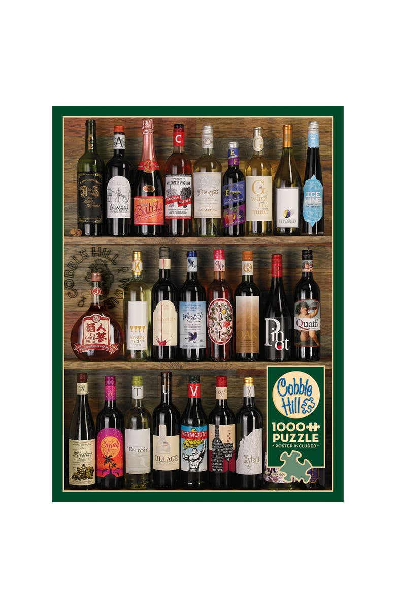 Cobble Hill Wine Alphabet 1000 Piece Puzzle, Alternate, color, Multicolored