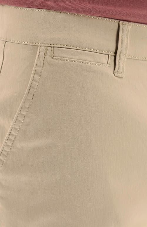Devil-dog Dungarees 7-inch Performance Stretch Chino Shorts In Brown Rice