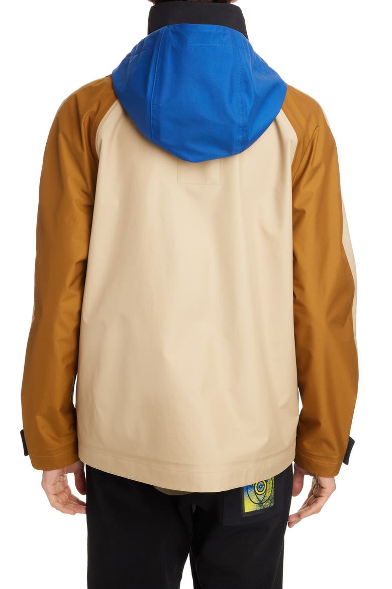 Colorblock Hooded Parka, Alternate, color, BEIGE/CAMEL