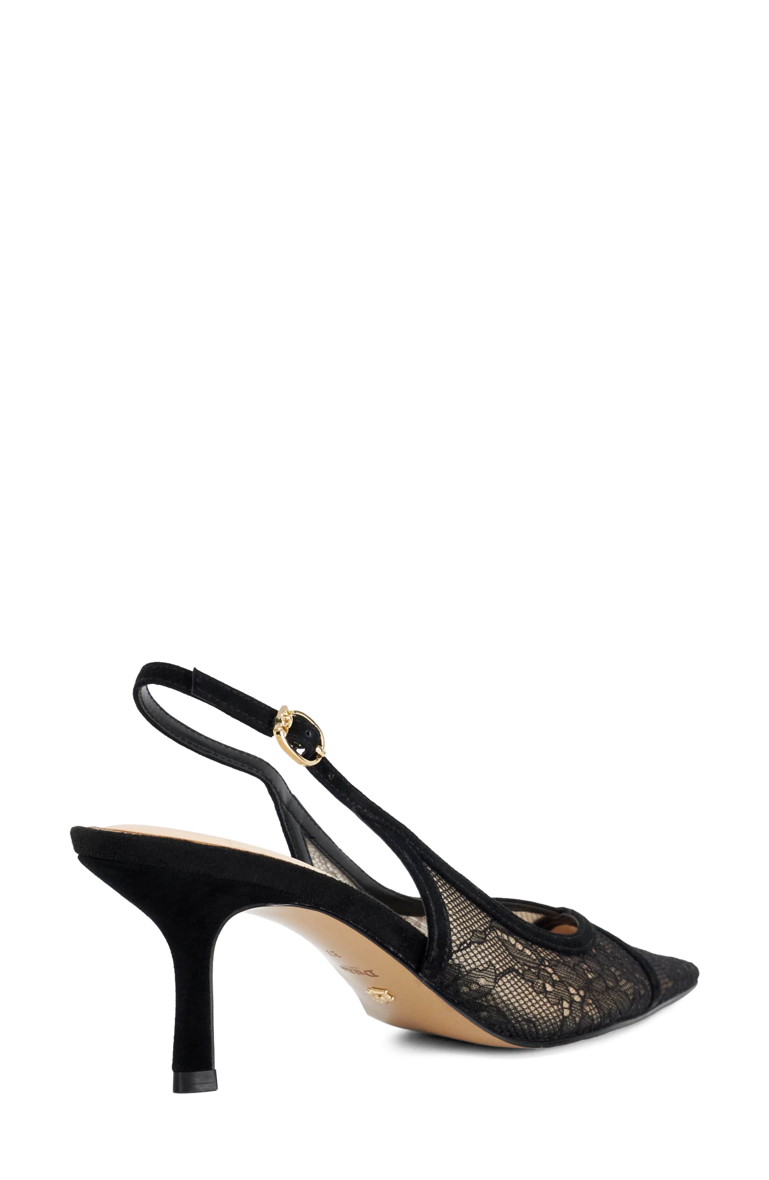 Devinity Pointed Toe Slingback Pump, Alternate, color, BLACK