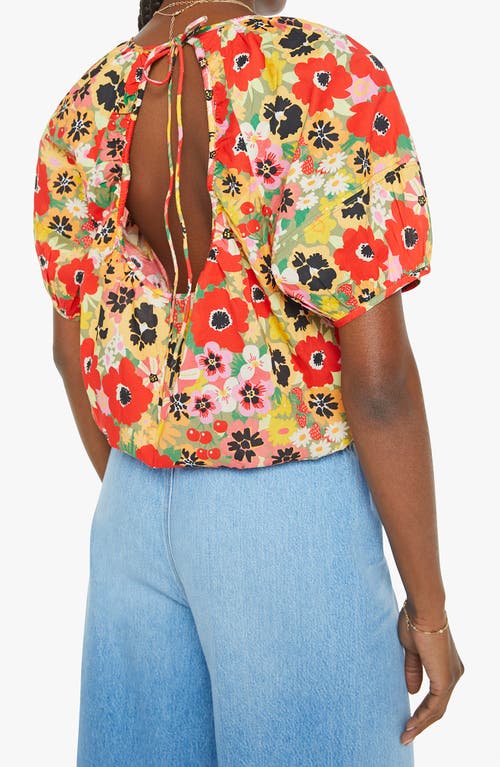 Shop Mother The Party In The Back Floral Cutout Shirt