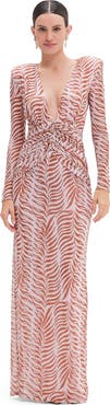 PatBO Botanic Retro Tulle Maxi Dress