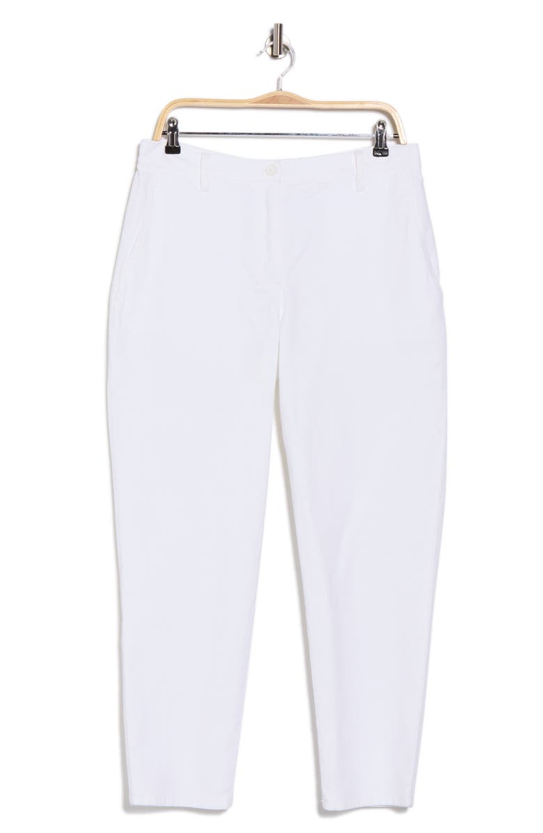 Eileen Fisher High Waist Tapered Ankle Pants, Alternate, color, White
