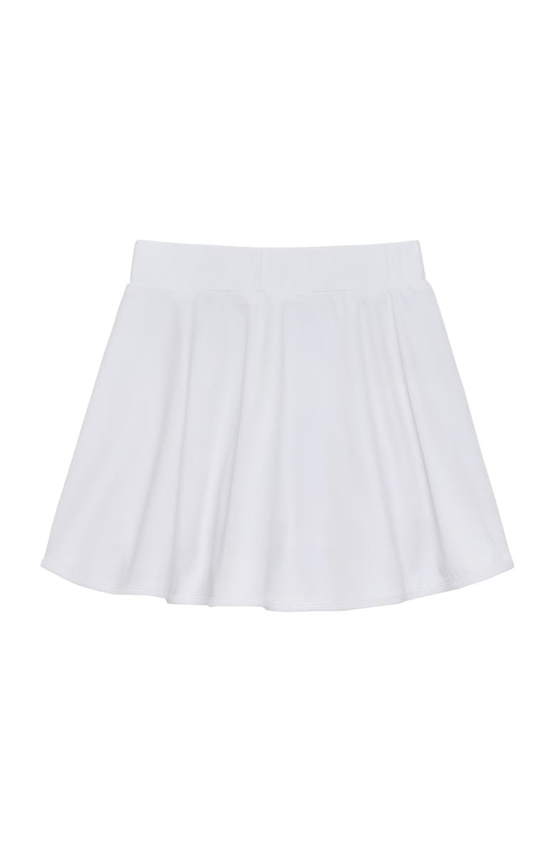 Courtside Kids Girls Twirly Skort, Main, color, White