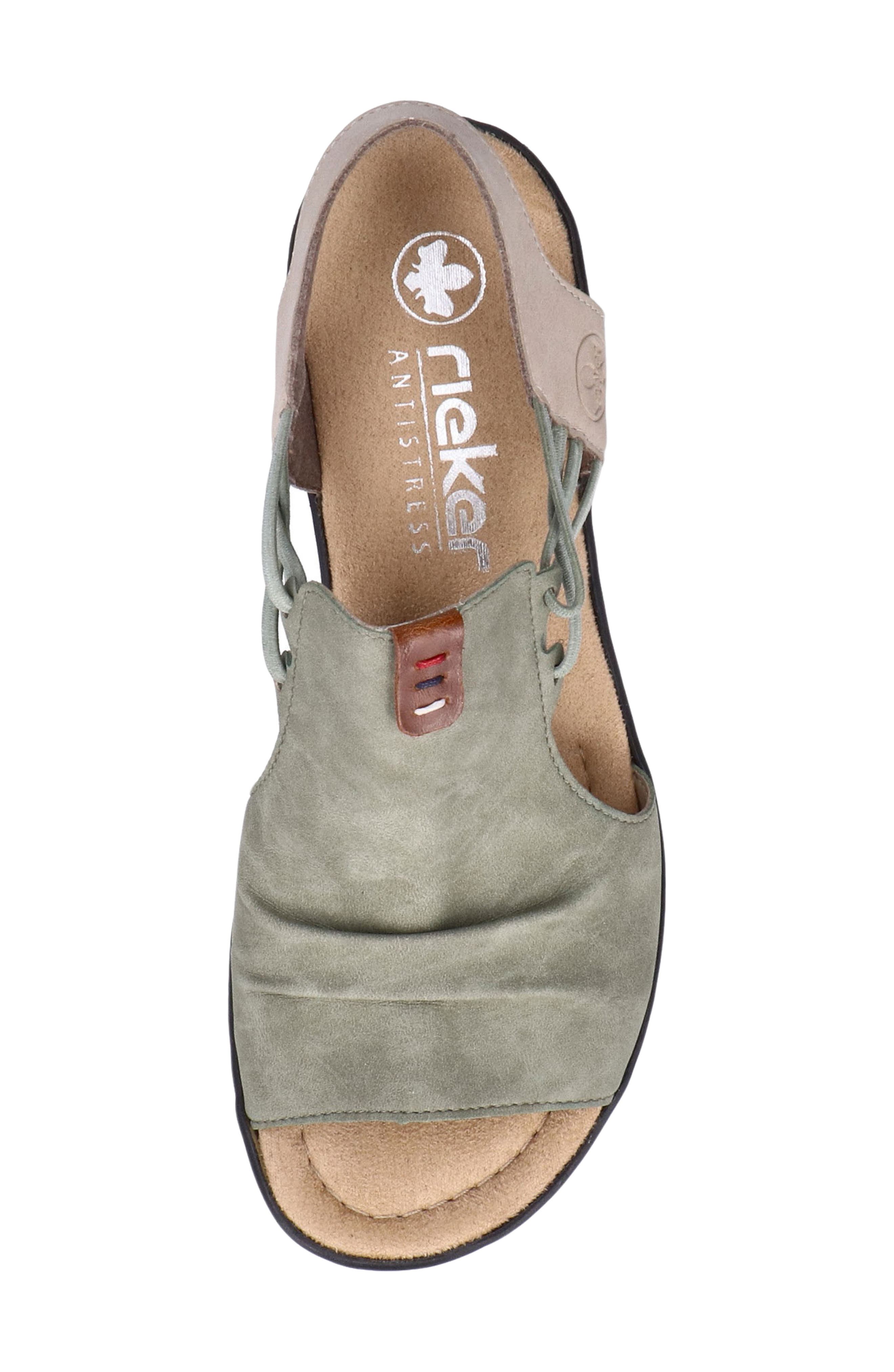 Rieker Rose 76 Platform Wedge Sandal, Alternate, color, 