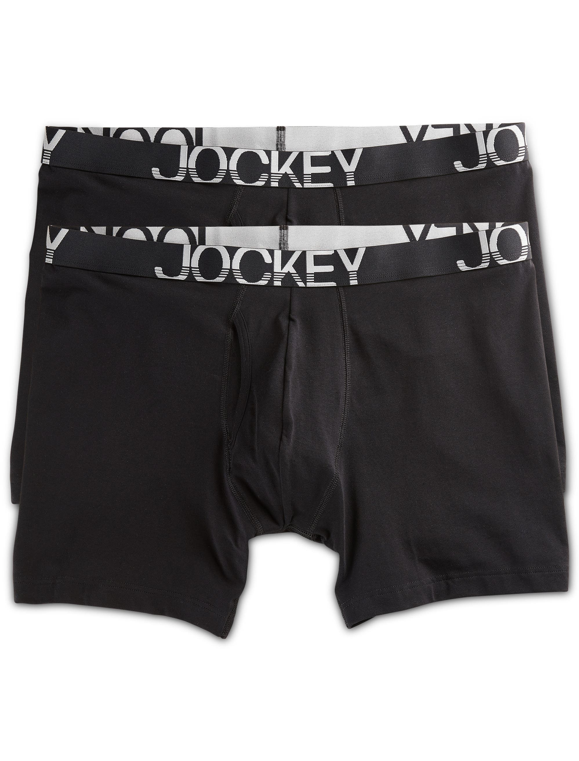 Jockey 2-pk ActiveStretch Boxer Briefs in Black 
