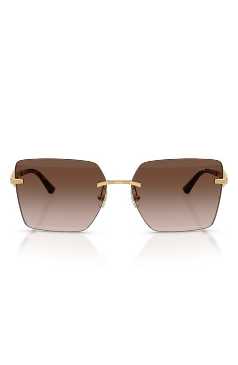 59mm Gradient Square Sunglasses