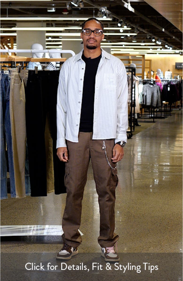 Windsor Relaxed Fit Stripe Cotton Button-Up Shirt, sales video thumbnail