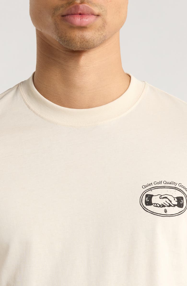 Quiet Golf Deal Maker Cotton T-Shirt, Alternate, color, Bone