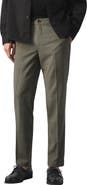 MANGO Slim Fit Pleat Front Pants