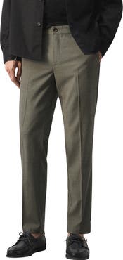 MANGO Slim Fit Pleat Front Pants