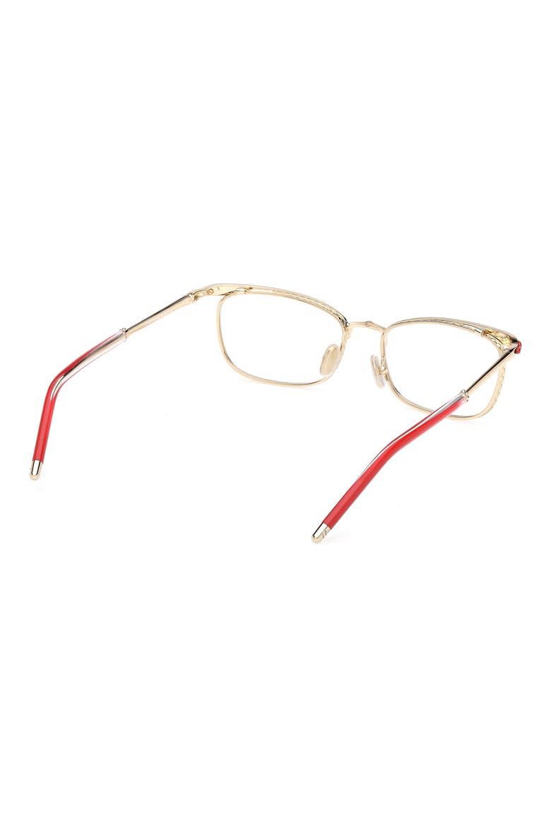 54mm Oval Optical Glasses, Alternate, color, PALE GOLD
