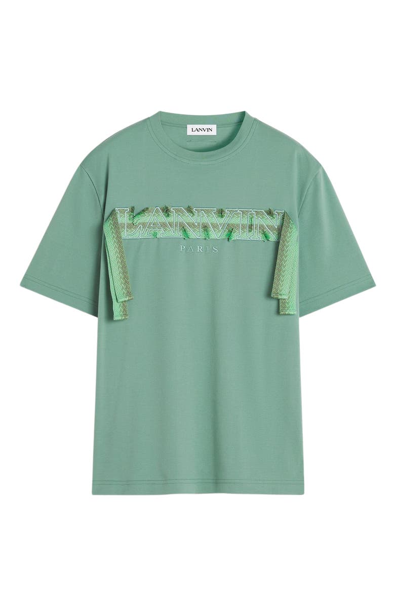 Lanvin Curb Lace T-Shirt, Alternate, color, 