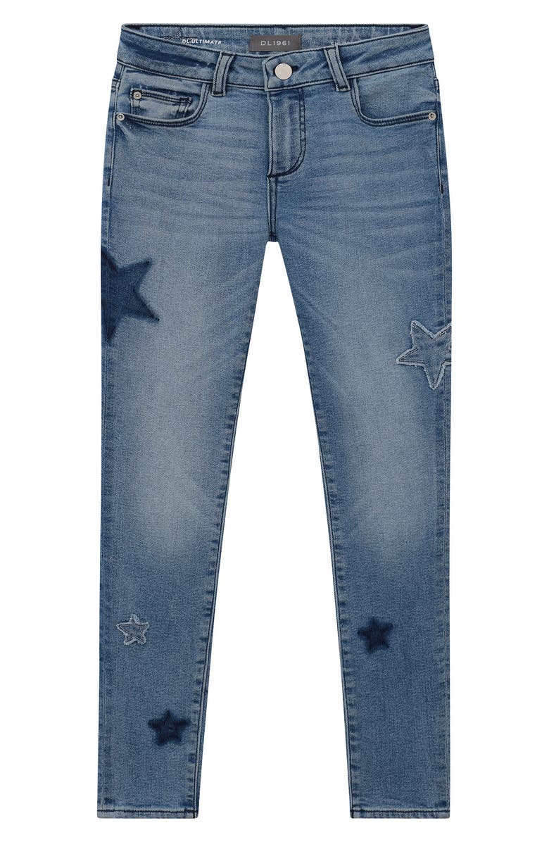 DL1961 Kids' Chloe Star Skinny Jeans, Main, color,