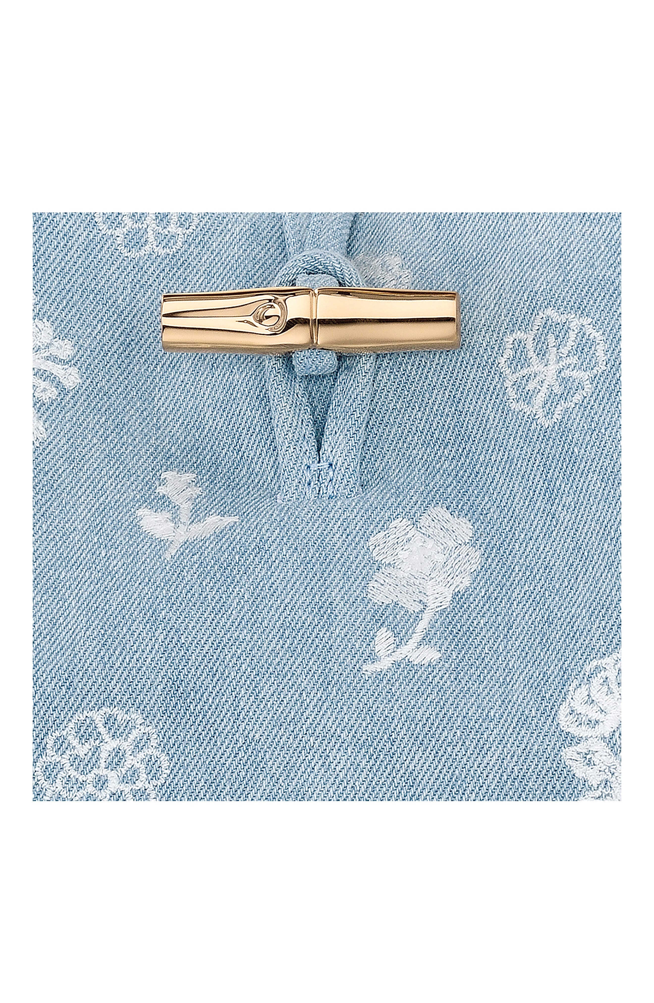 Longchamp Le Roseau Denim Hobo Bag, Alternate, color, 