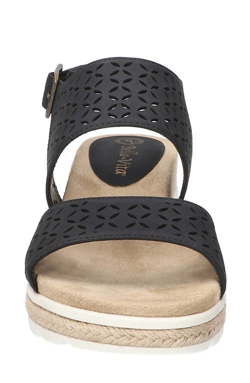 Bella Vita Women's Cosette Wedge Sandals In Black
