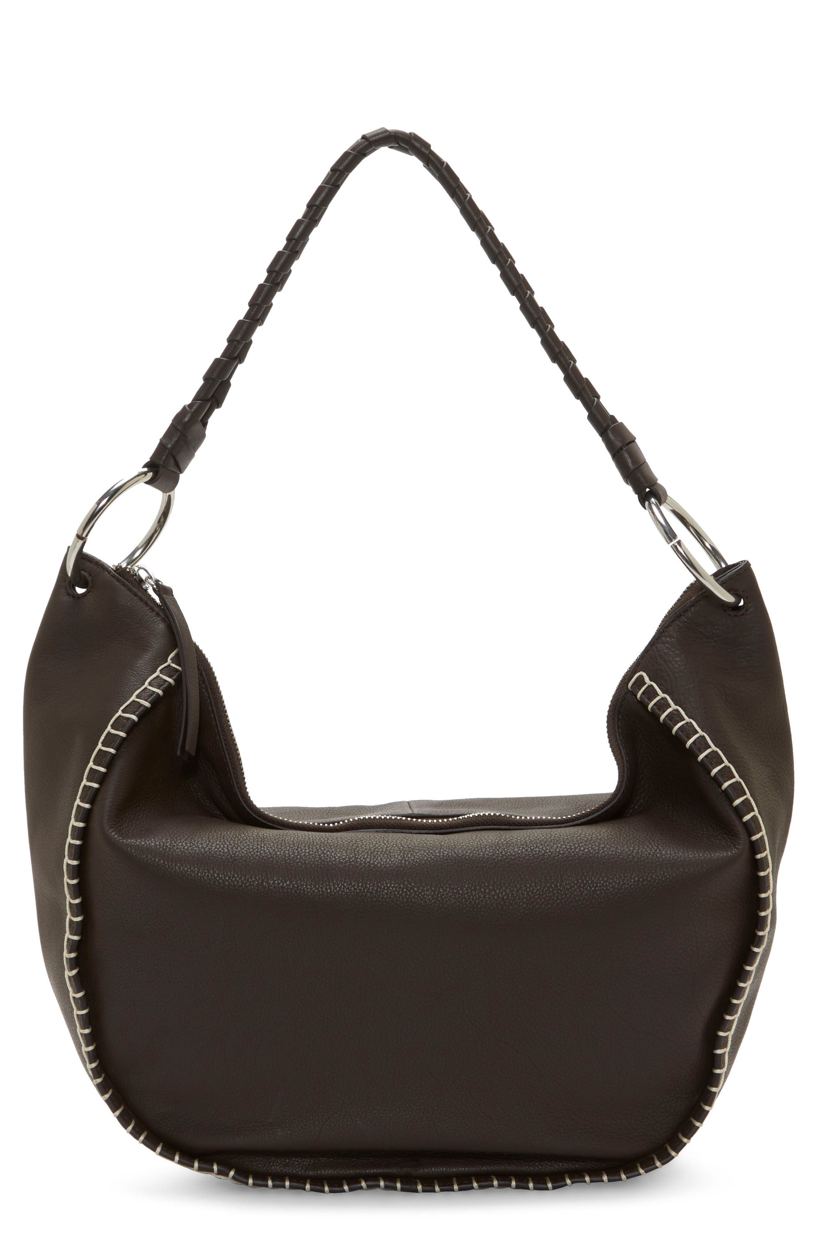 Vince Camuto Billu Leather Shoulder Bag, Main, color, 