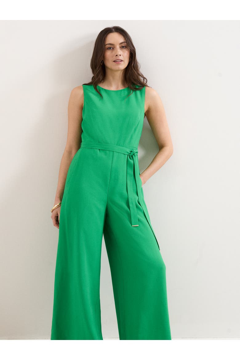 Marta Wide Leg Jumpsuit, Alternate, color, Green