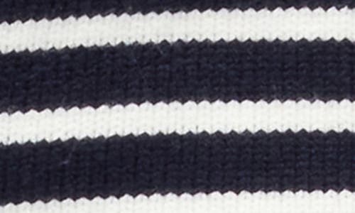 Edikted Soren Stripe Scalloped Hem Knit Shorts In Gold