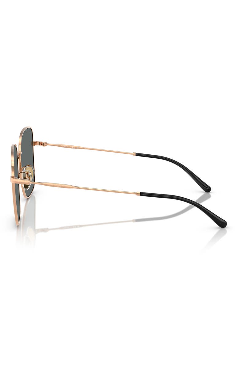 VOGUE 57mm Square Sunglasses, Alternate, color, Rose Gold Polarized