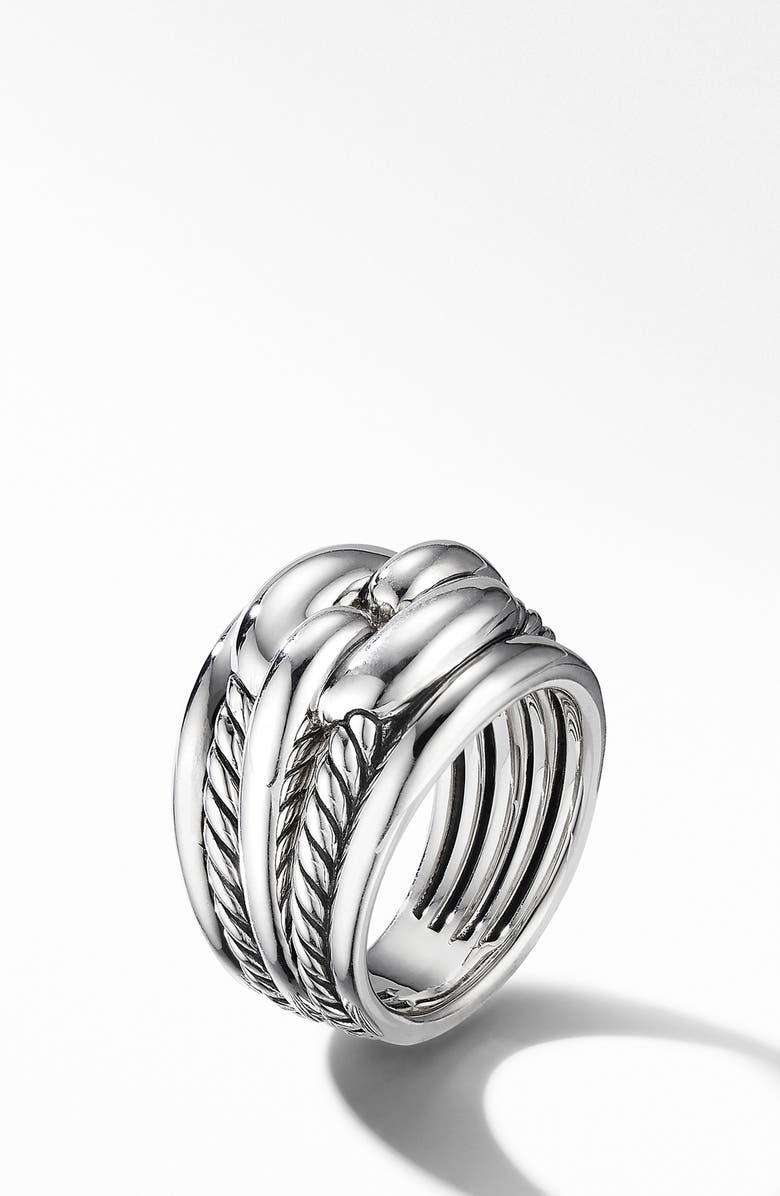 David Yurman Thoroughbred<sup>®</sup> Cushion Link Ring, Alternate, color,
