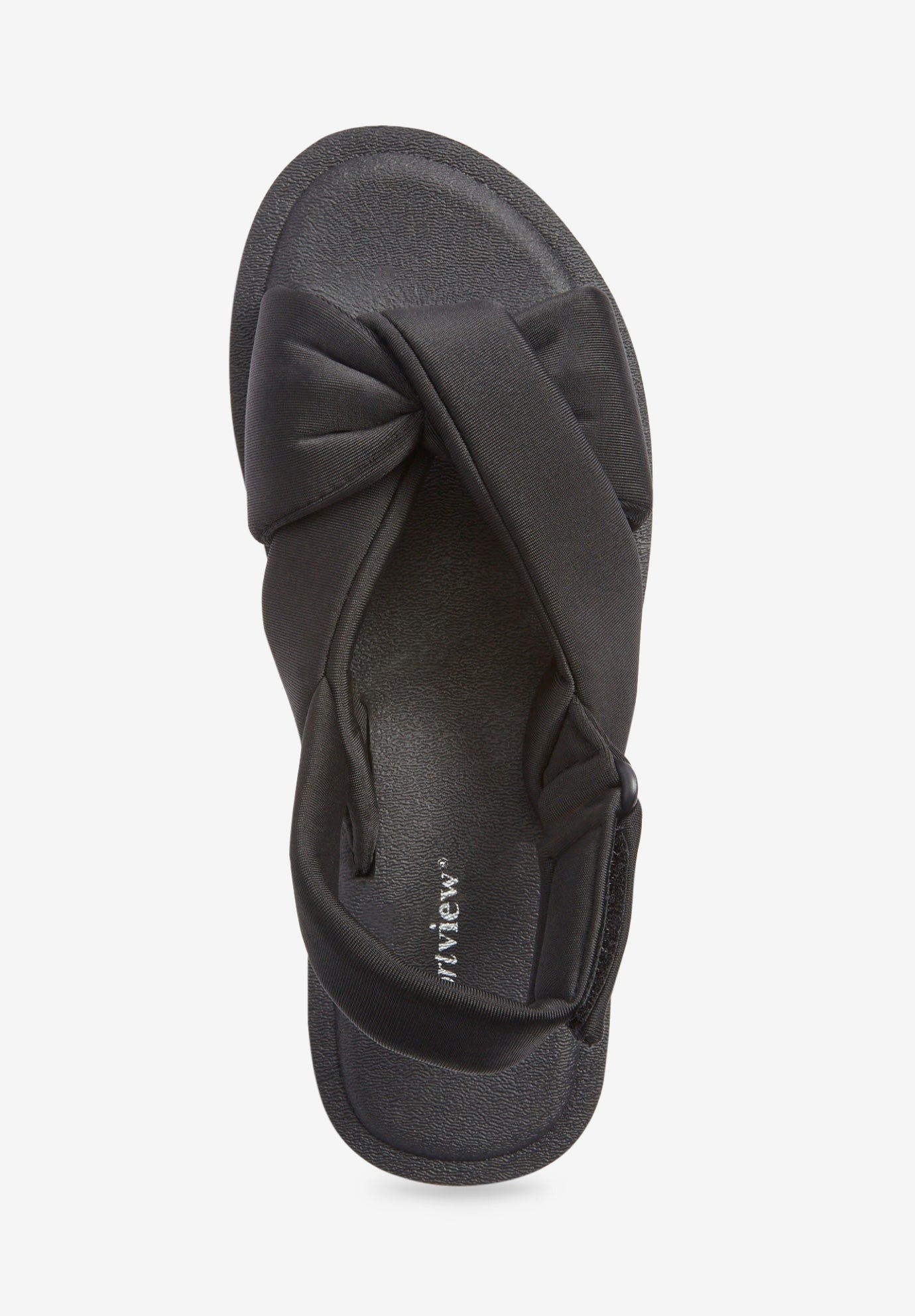 Comfortview The Taylor Sandal, Alternate, color, Black