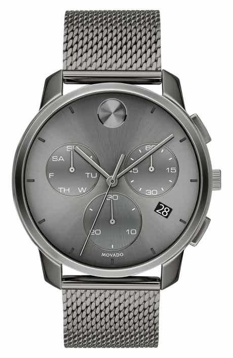 Movado Bold Chronograph Mesh Strap Watch, 42mm
