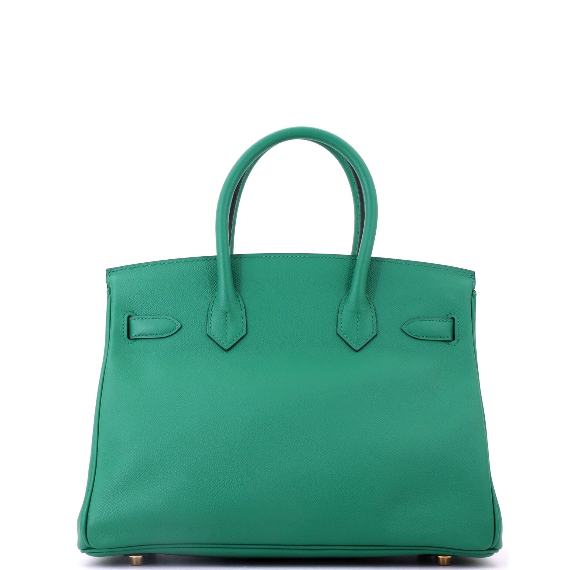 Birkin Handbag Green Epsom with Gold Hardware 30, Alternate, color, Green