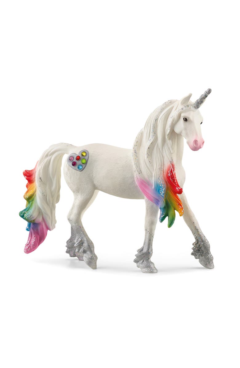 Schleich Bayala Rainbow Love Unicorn Stallion Toy Figure, Main, color, Multicolored