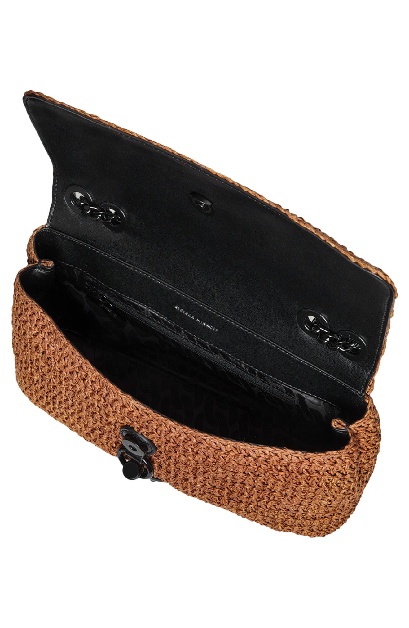 Rebecca Minkoff Medium Edie Straw Convertible Crossbody Bag, Alternate, color, 
