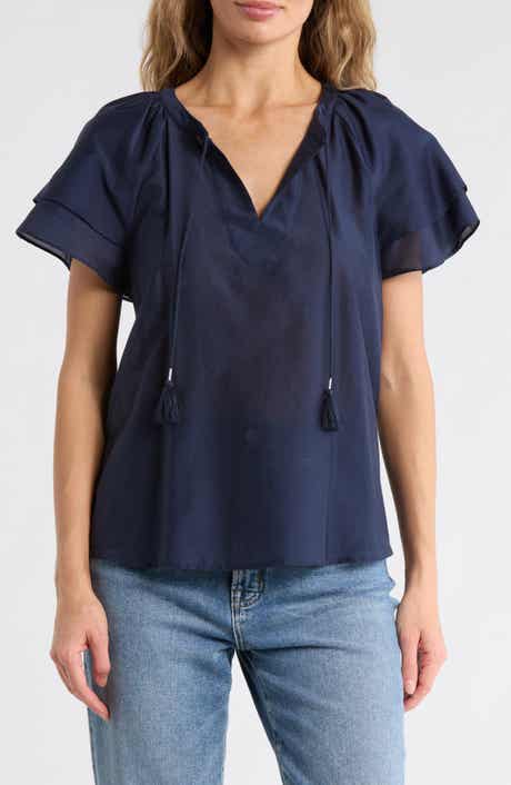 Tommy Bahama Lagoon Flutter Sleeve Top