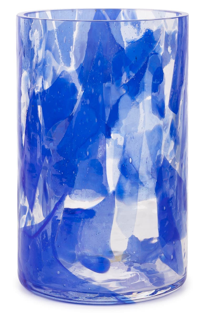 Stories of Italy Watercolor Tall Lapis Vase, Main, color, 