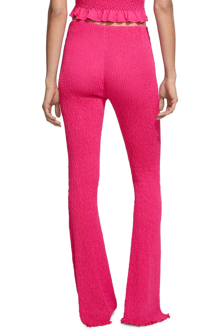 Braided Knit Flare Pants, Alternate, color, FUCHSIA