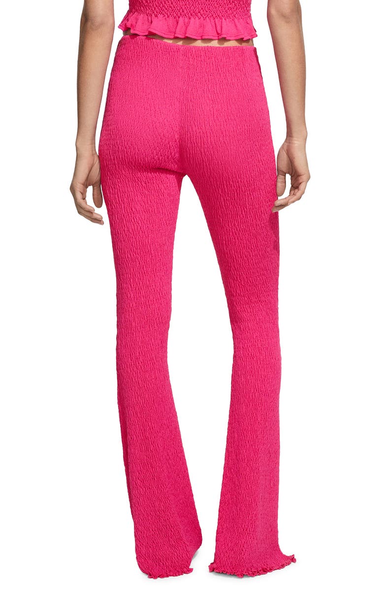 MANGO Braided Knit Flare Pants, Alternate, color, 
