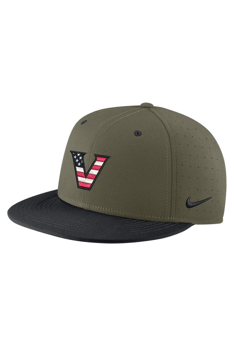 Nike Men's Nike Olive Vanderbilt Commodores Logo Fitted Hat, Main, color, 
