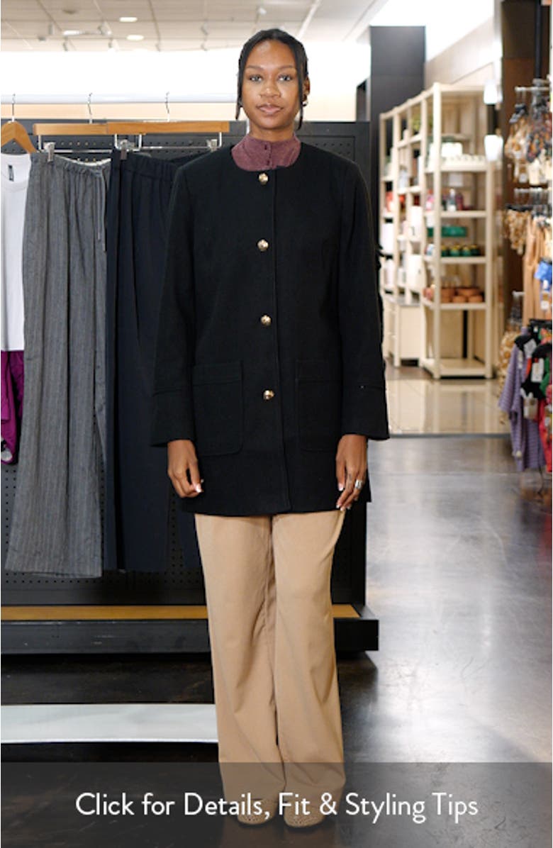 Collarless Swing Coat, sales video thumbnail