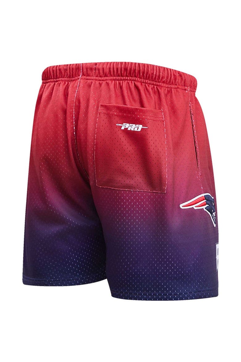 Men's Pro Standard Navy/Red New England Patriots Ombre Mesh Shorts, Alternate, color, Navy