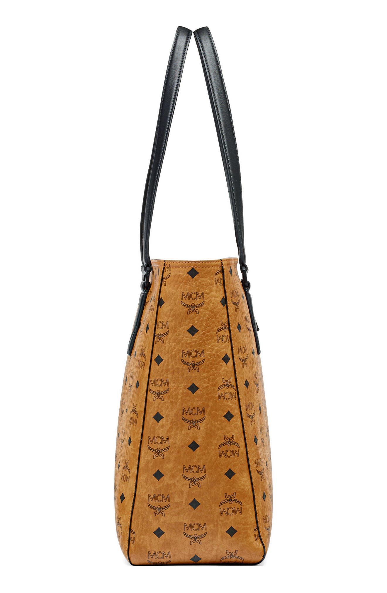 MCM Klassik Visetos Large Shopper, Alternate, color, 